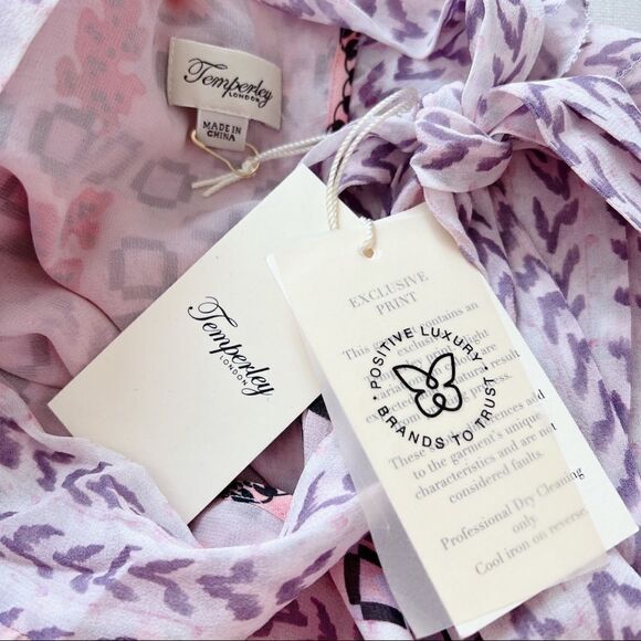 Temperley London 100% silk Etoile Printed Blouse size US6(UK10) - Picture 11 of 12